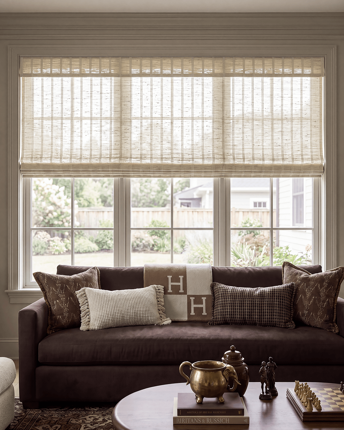 Alba Handwoven Natural Ramie Bamboo Shade