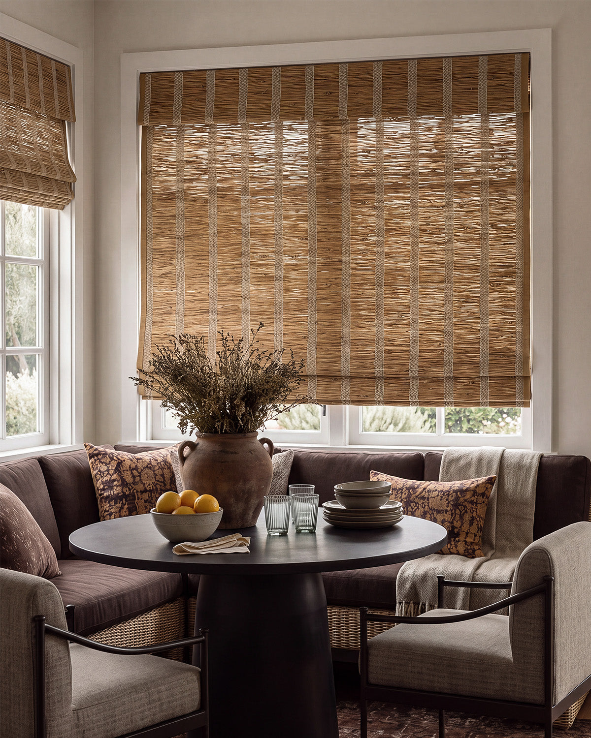 Nara Handwoven Natural Ramie Bamboo Shade