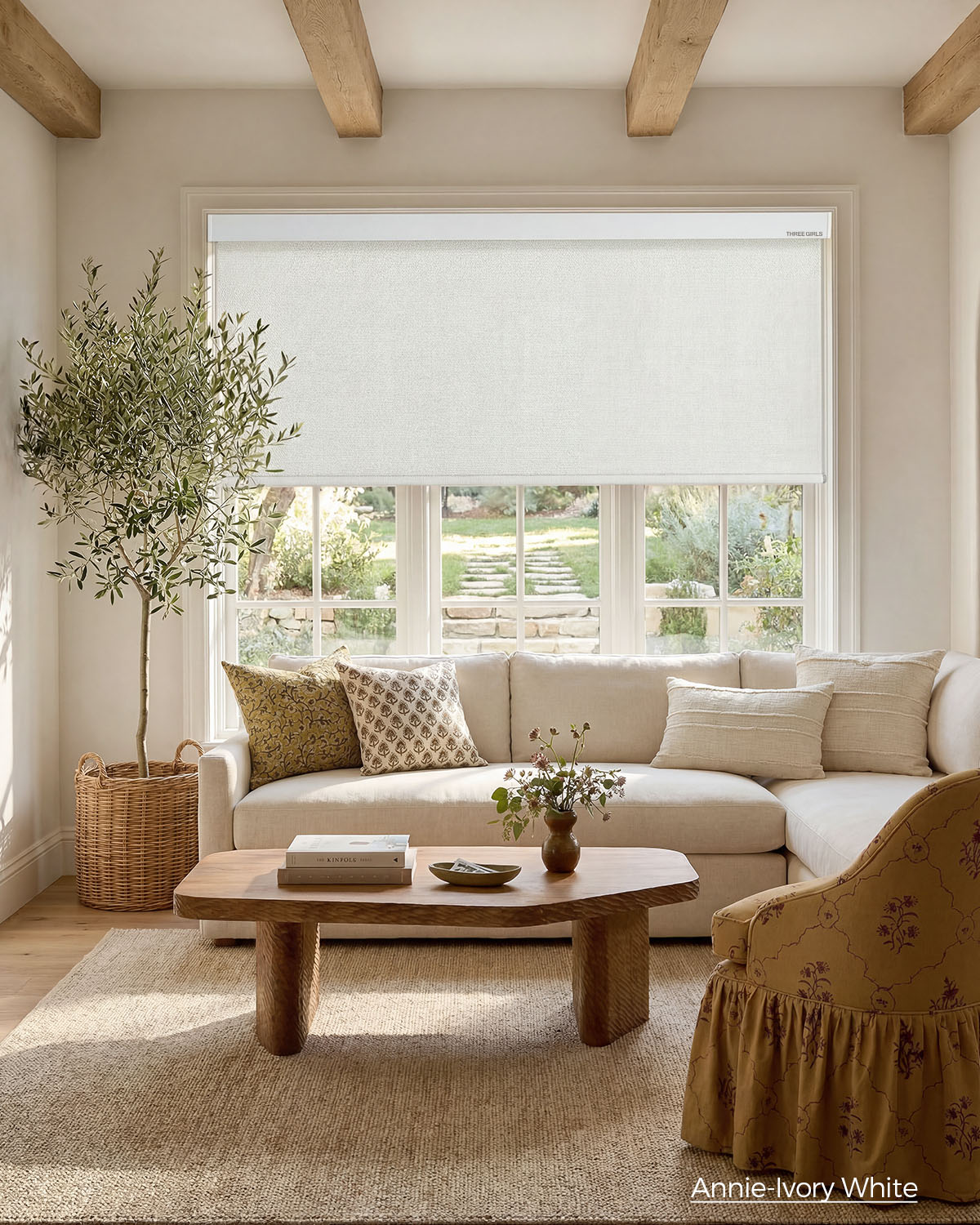 Motorized Roller Shades 100% Blackout Linen