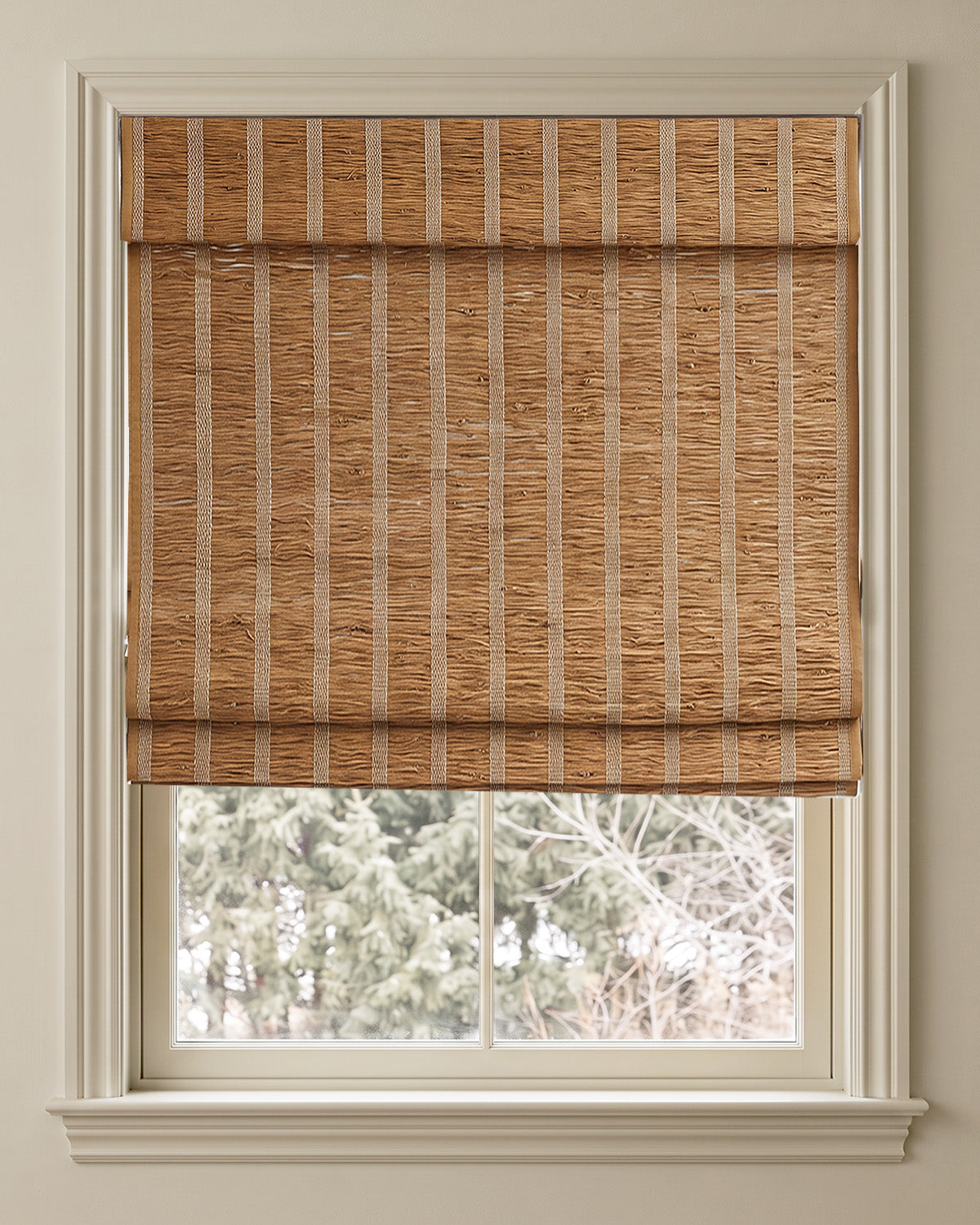 Nara Handwoven Natural Ramie Bamboo Shade