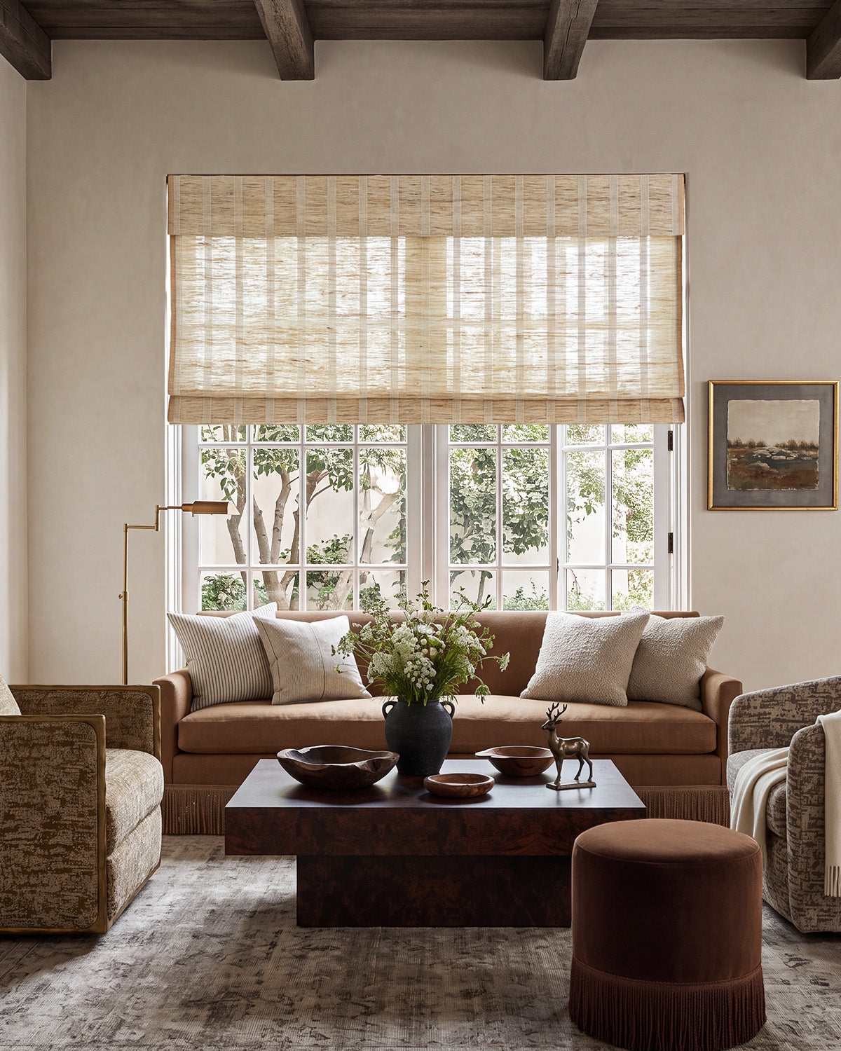 Nara Handwoven Natural Ramie Bamboo Shade