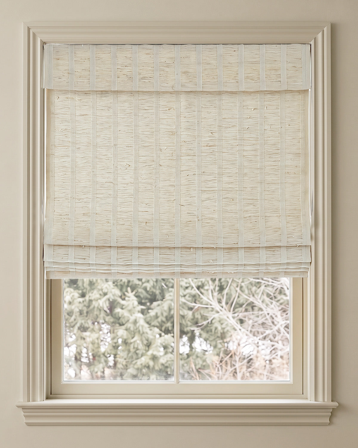 Nara Handwoven Natural Ramie Bamboo Shade