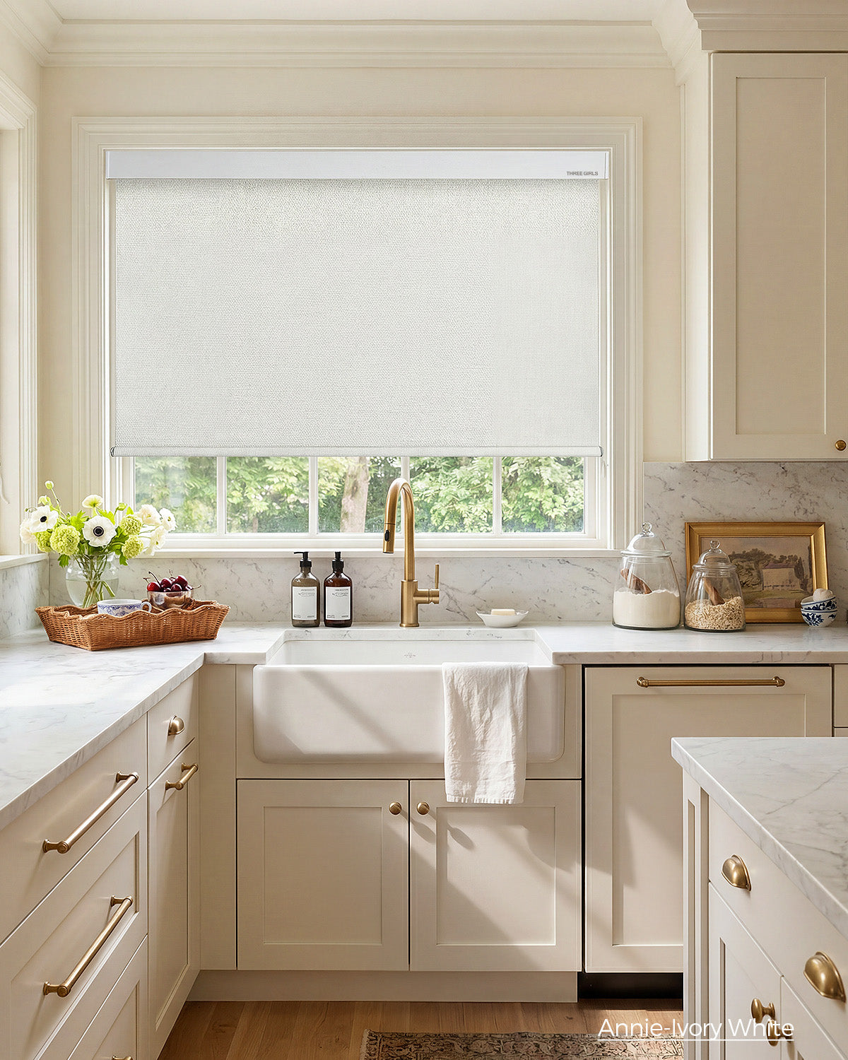 Motorized Roller Shades 100% Blackout Linen